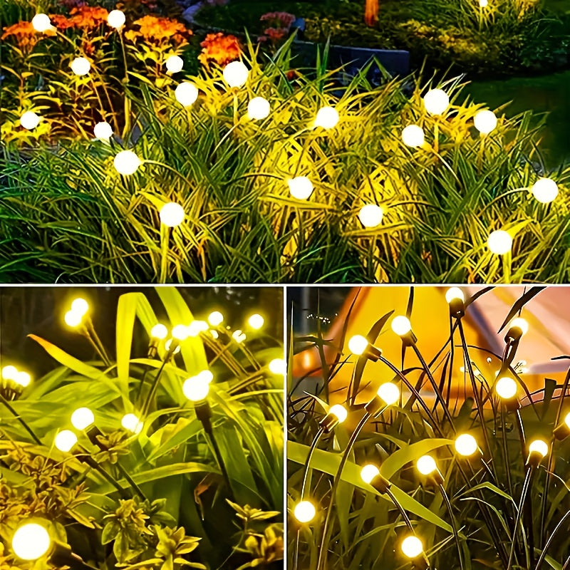 olar Firefly Light with 10/8/6 LEDs, IP54 Wind-Driven Lawn Light, Courtyard Garden Ground Light, Ambient Camping Light, Garden Decoration, Lawn Accent, Whimsical Lighting, Solar Light, Durable Plastic, LED Lawn Light, Wind Light