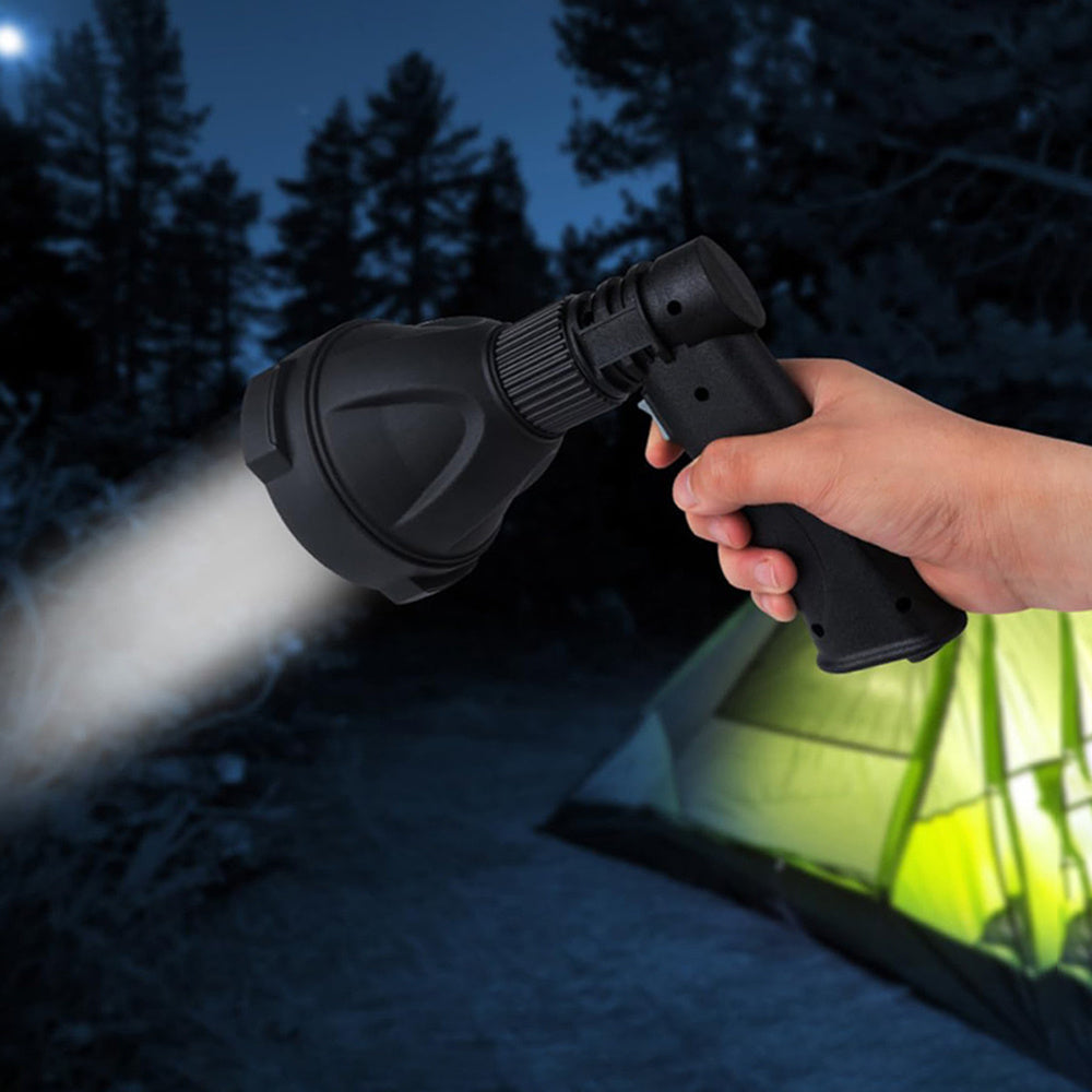 Rechargeable spotlight flashlight outdoor handheld LED flashlight ultra-bright spotlight, with 3 modes, suitable for hunting, camping, boating and hiking