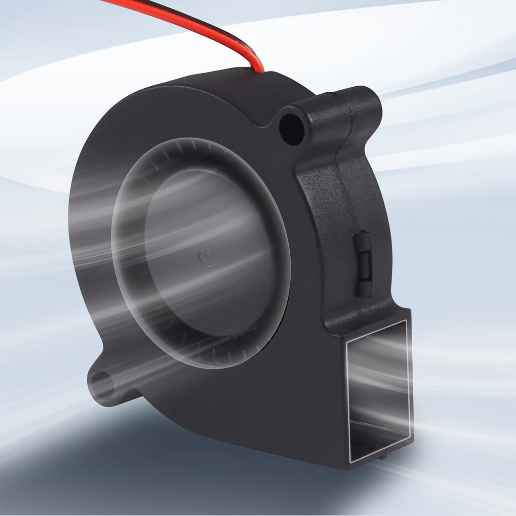 DC 12V 24V 50X50X15Mm Curved Blade Radiator Fan, 2Pin Radial 5015 Turbo Cooling Fan, 1.97 Inch 50Mm Cooler for 3D Printer Heat Dissipation