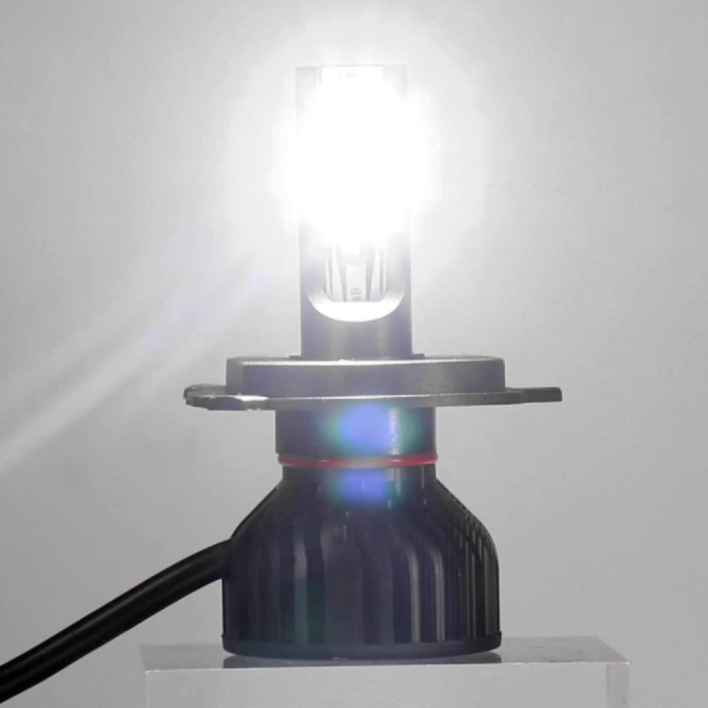 2-Pack H7 LED Bulbs 9005/HB3 9006/HB4 CANBUS Headlight Bulbs 210W Power Dual-Side CSP Chip 6500K Super White Light + 900% Brightness Increase 60,000 Hours Lifespan 12V/24V Universal
