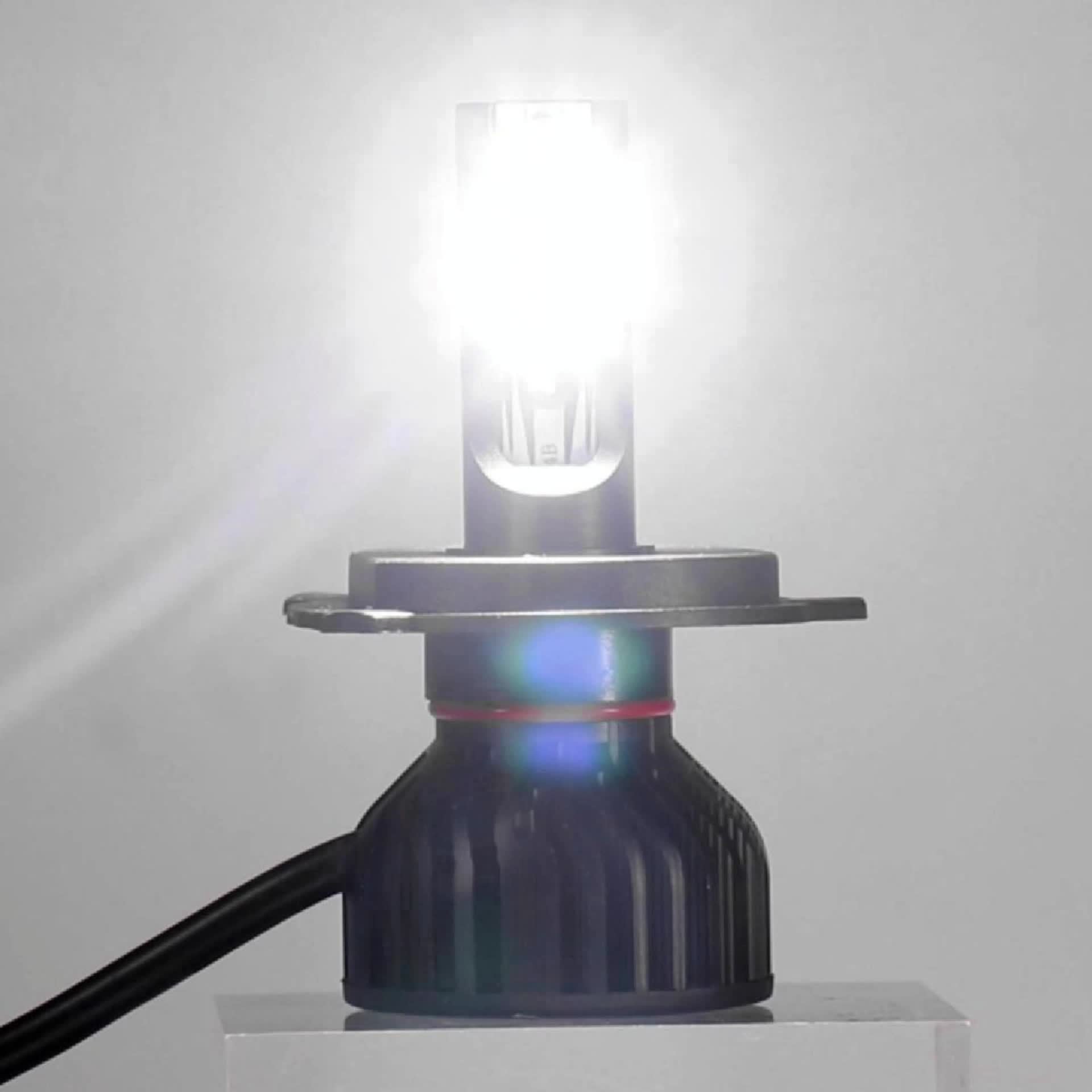 2-Pack H7 LED Bulbs 9005/HB3 9006/HB4 CANBUS Headlight Bulbs 210W Power Dual-Side CSP Chip 6500K Super White Light + 900% Brightness Increase 60,000 Hours Lifespan 12V/24V Universal