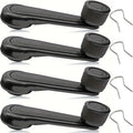 4-Piece Manual Window Crank Handle Set – With Bushing & Spring, Universal Car Interior Replacement Part, Decorative Window Winder, Auto Enthusiast Essential, Vehicle Repair Accessory