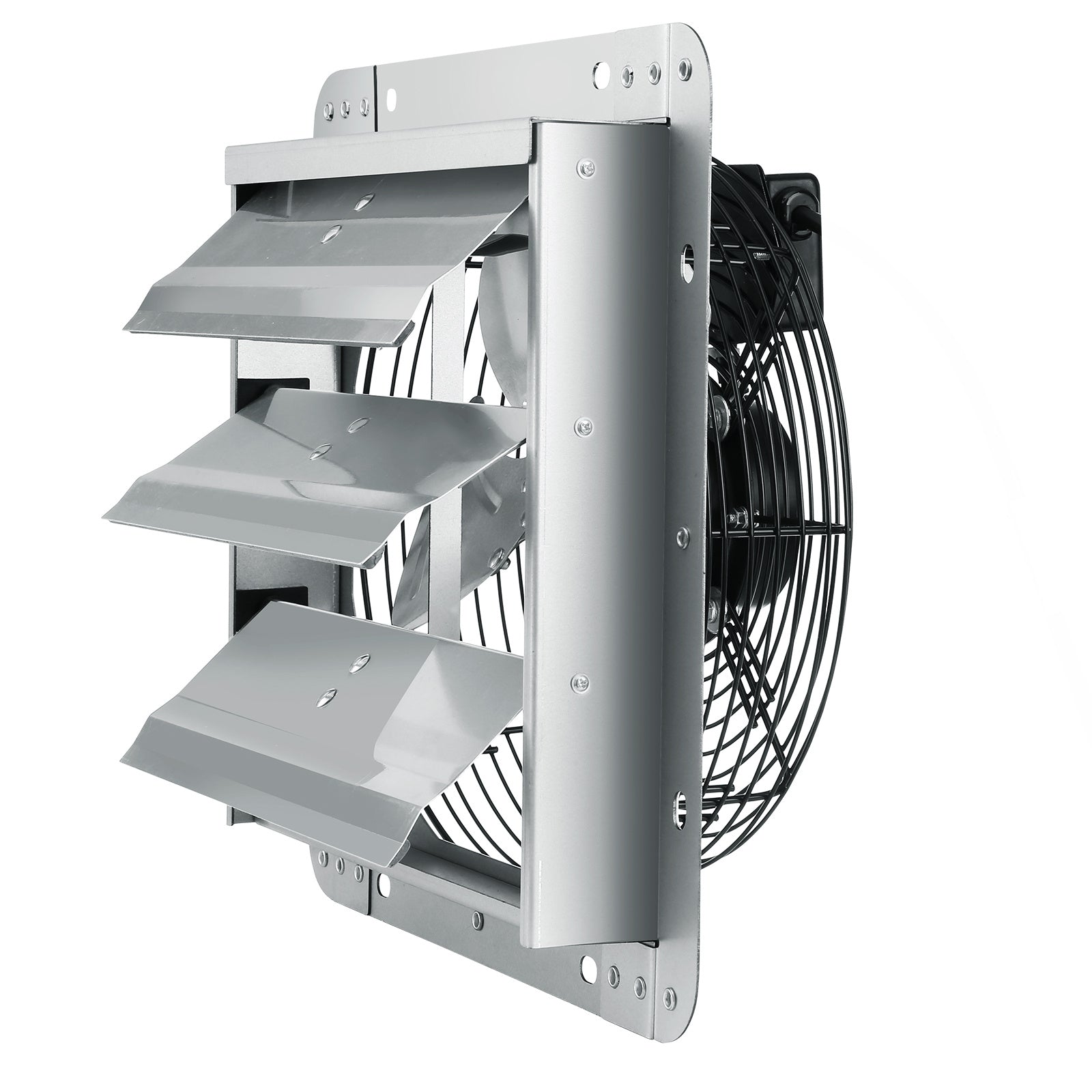 VEVOR 12" Shutter Exhaust Fan with Speed Control - AC Motor, 1000 CFM, Easy Wall Mount Installation, for Greenhouse, Garage and Shed, US Plug