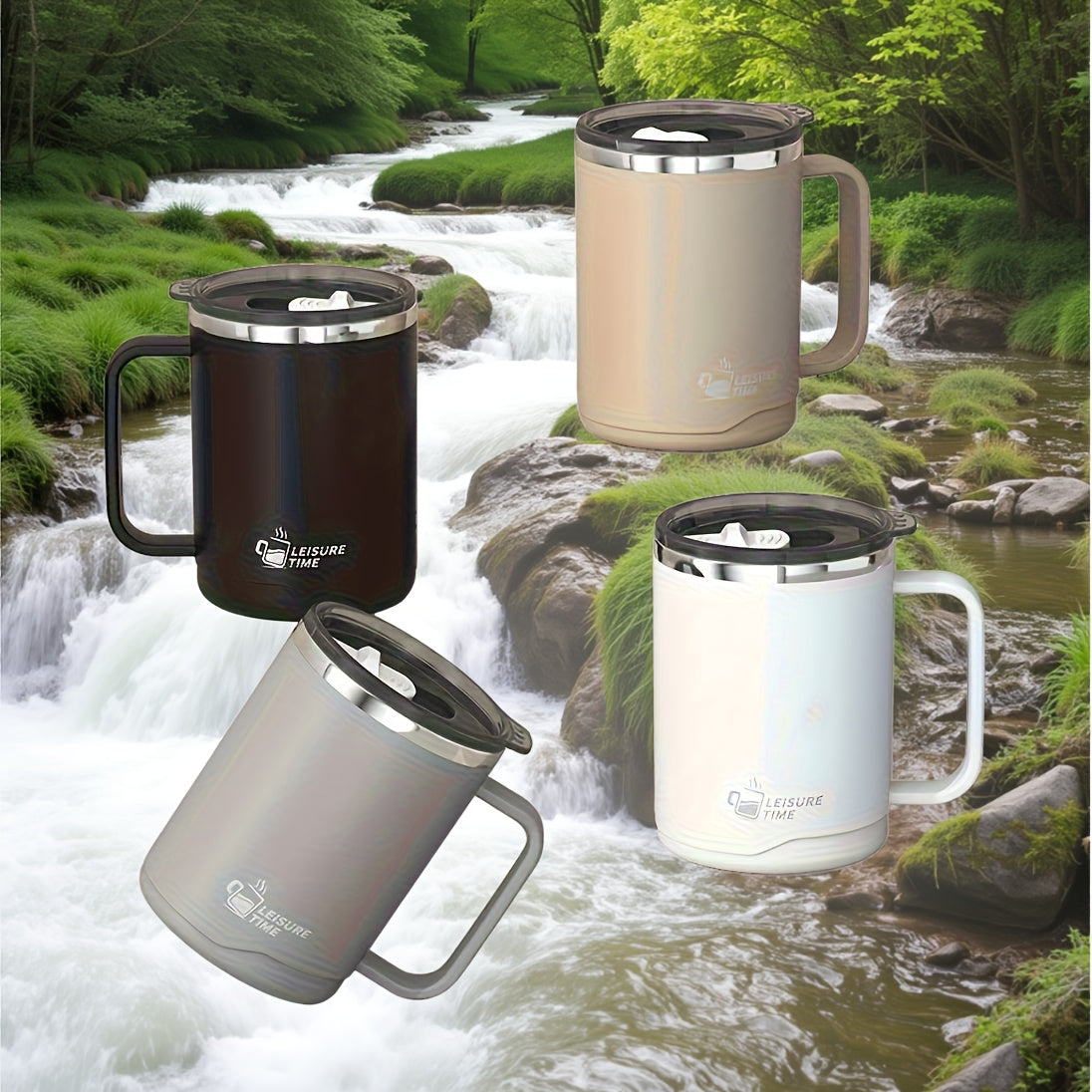 304 Stainless Steel Double Wall Mug, Insulated Coffee Milk Tea Cup, Japanese Style Creative Water Cup, Ideal Gift for Outdoor Adventures, Perfect Present for Ladies