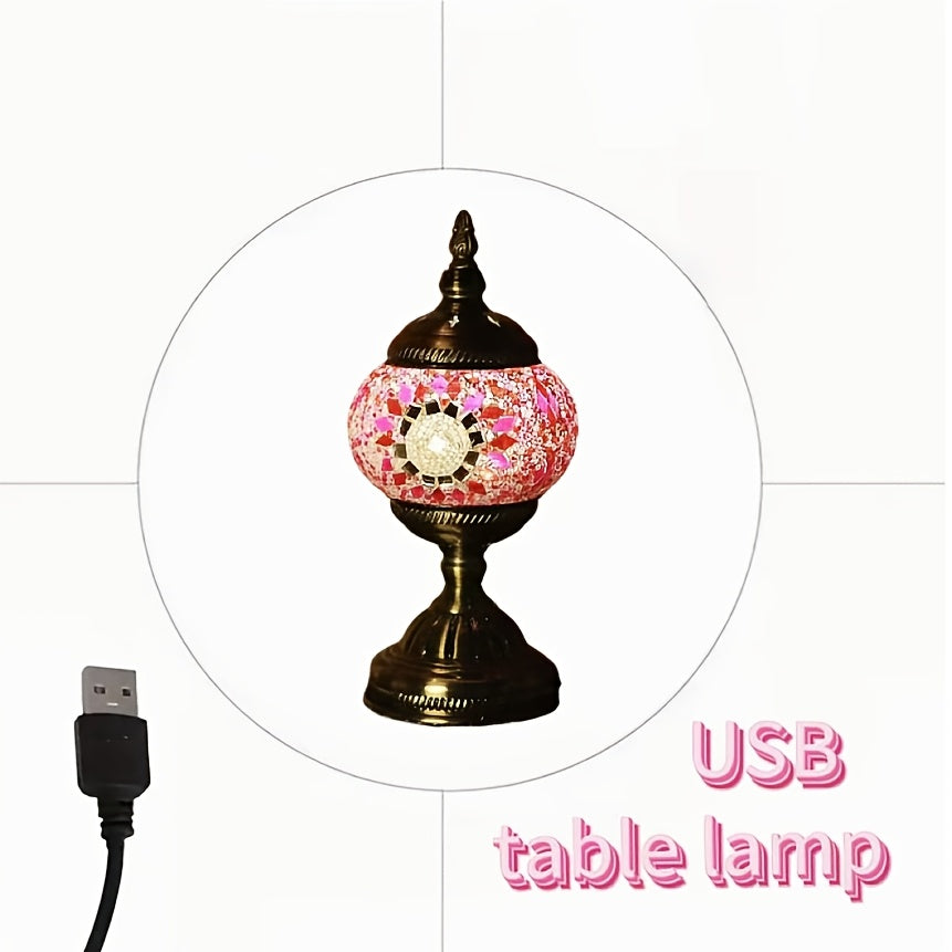 Tiffany table lamp, colored desk lamp, premium table lamp, Christmas gift