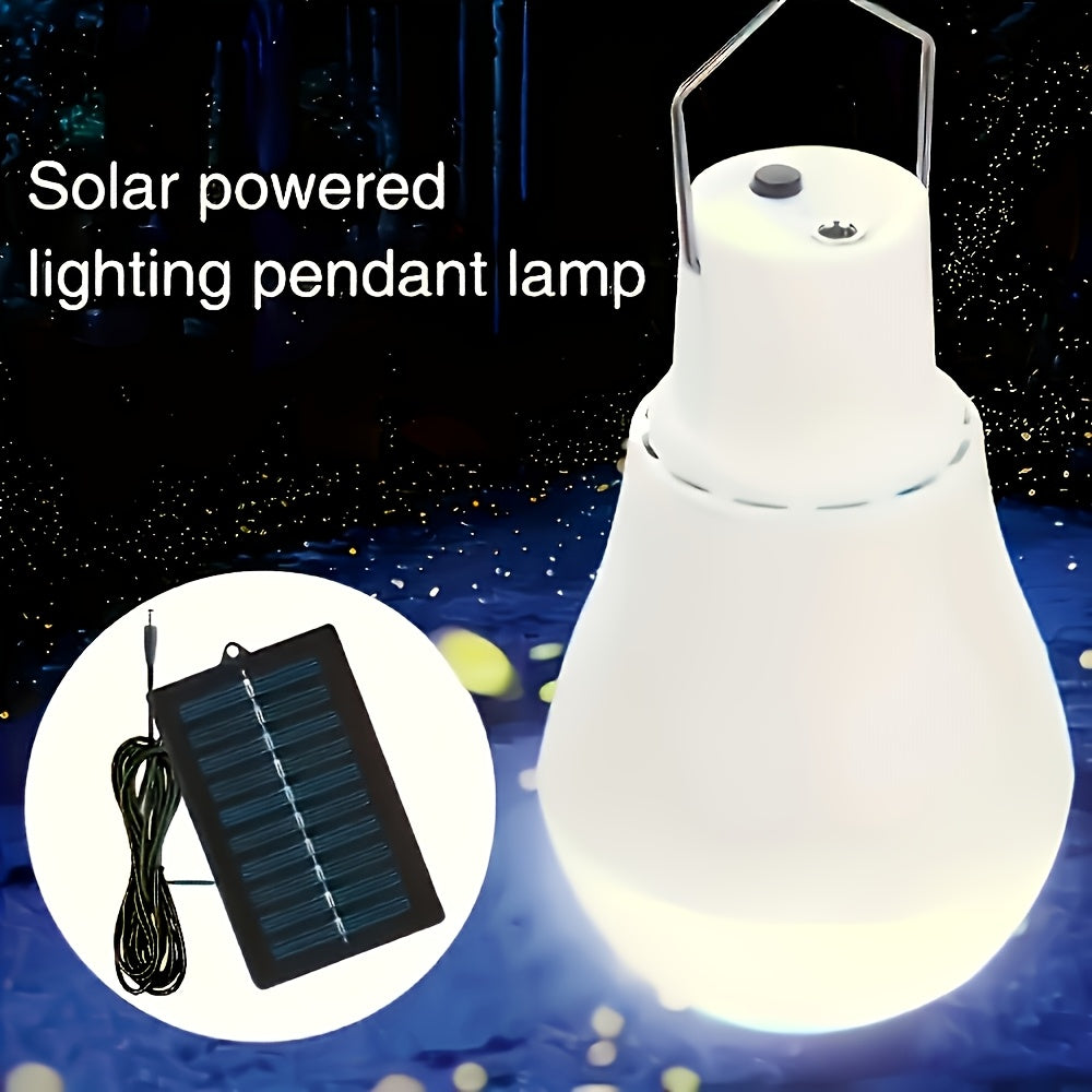 4-pack solar bulbs, solar-powered portable emergency LED bulbs, solar floodlight, suitable for camping, tents, indoor/outdoor use, sheds, night fishing, chicken coops