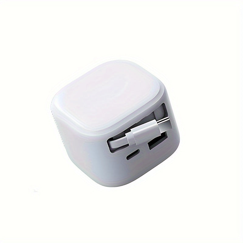 Compact And Extendable Charging Plug, 35W Quick Charger Featuring an 31.5inch Retractable Cable, Compatible with Various Smartphones, Ideal for Travel