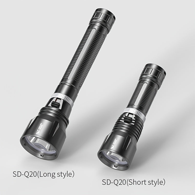 Smiling Shark Rechargeable High Lumen Diving Flashlight, LED High Power Dimmable Ultra Bright Rechargeable Light, for Diving & Night Lighting, Perfect for New Year Christmas Gifts
