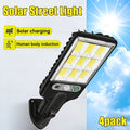 8/6/4 Pack Solar Street Light with PIR Motion Sensor, IP65 Protection Rating, 108 COB LED Security Wall Light with Remote Control, 3 Modes, Solar Searchlight Perfect for Garden, Courtyard, Porch, Garage Lighting