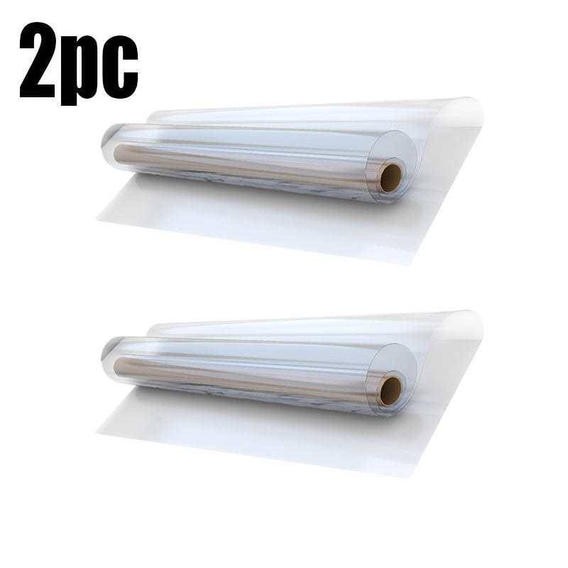 2透明不粘乙烯基膜 | 60cm*500cm，静电粘合，可移除，非常适合台面、木质表面、墙壁，无缝覆盖，耐用，适用于家庭和办公室装饰