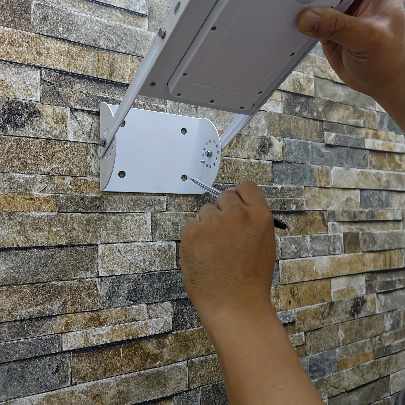 1 Solar Street Light IP65 Waterproof 60LED Metal Sensor Wall-Mounted Outdoor Light with 3 Lighting Modes, Automatic Dusk to Dawn, Perfect for Garden, Street, Deck, Patio, Pathway, Garage, Parking Lot