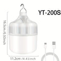 One Rechargeable Light Bulb Lamp, Portable Night Light, High Brightness Lamp with Hook, for Outdoor, BBQ, Party, Emergency, Adventure, Campus Gathering, Camping, Gift