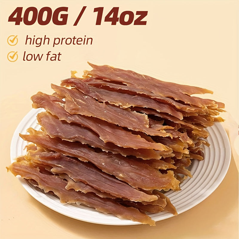 Mora Pets 狗狗適用 200/400g 軟質咀嚼鴨肉香腸 | 新鮮肉、高蛋白、適合小型、中型和大型犬的完美正向獎勵訓練零食