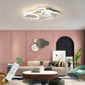 Enncll dimmable cloud ceiling light, modern LED ceiling light with remote control, flush mount acrylic light, suitable for bedroom, living room and other spaces, white, home decorative lighting, bedroom lighting, minimalist lighting