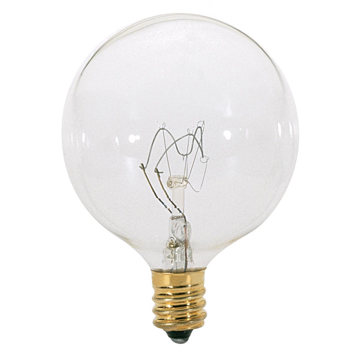 Satco G16.5 type 15 watt incandescent bulb