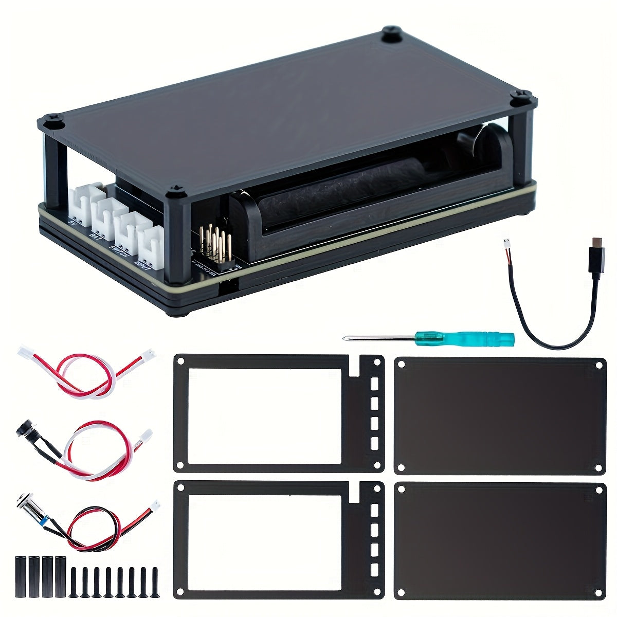 Uninterruptible Power Supply (UPS) Module for Raspberry Pi/Jetson Nano Supports Charging and Power Output at The Same Time 3S & 5V 5A Output