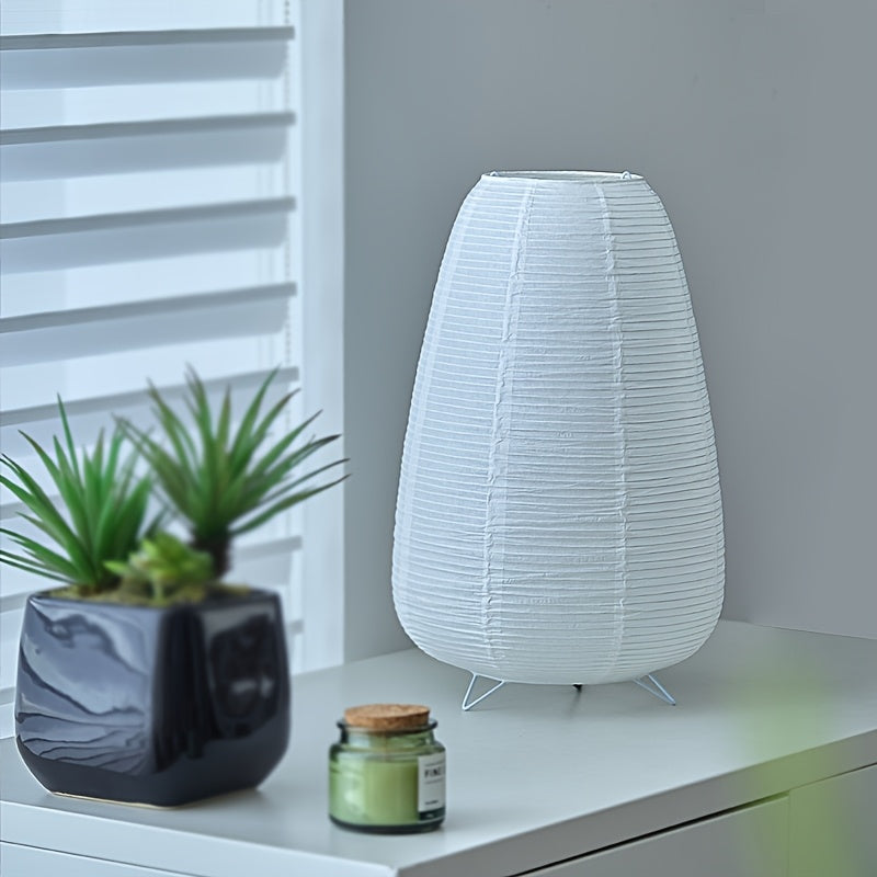 1PC paper art desk lamp, USB table lamp, home lighting decorative table lamp, warm romantic and stylish night lighting ambiance, vintage fashion versatile, rice paper material and iron art stand material, suitable for home lighting decoration