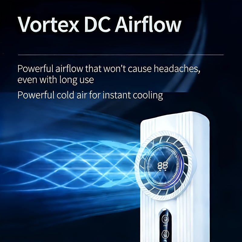 USB Multifunctional Portable Air Cooler Fan, 6-Speed Adjustable, 3 Seconds Fast Cooling, Timing Function, Lightweight Portable Design with Humidification, Perfect for Office, Travel, Camping and RV Use, Modern Stylish