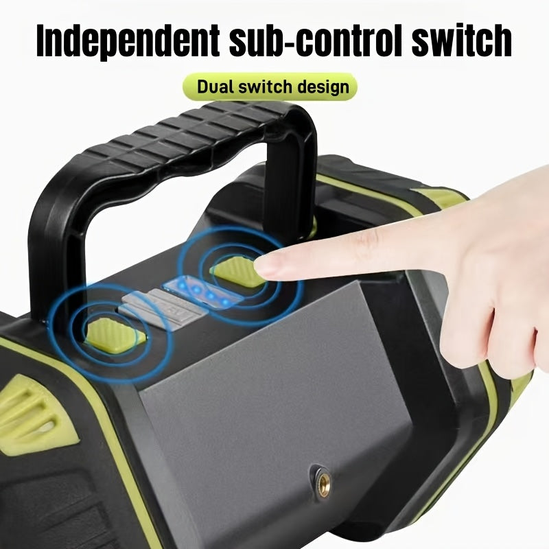 Multifunctional High Brightness LED Handheld Light Large Capacity Battery Long Lasting Type-C Charging 8 Lighting Modes Side COB Soft Light Smart 4-Grid Power Indicator Outdoor Camping Adventure Lamp