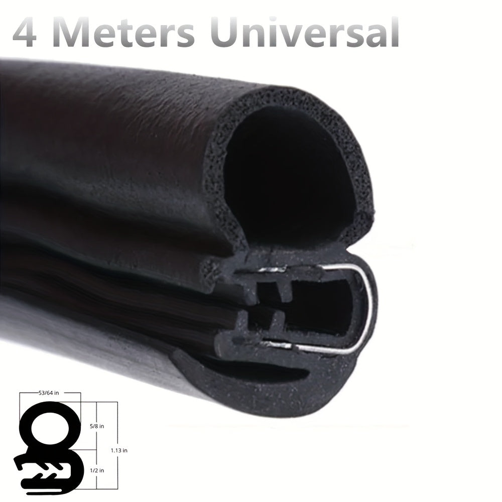 Heavy-Duty Bulb-Style Car Door Seal Strip Set - Price $157.48 (or equivalent), for Truck Doors & Door Frames - All-Weather Protection Against Road Noise, Dust & Vibration - Made of Advanced EPDM Rubber with Seamless Design, Delivers a Quiet