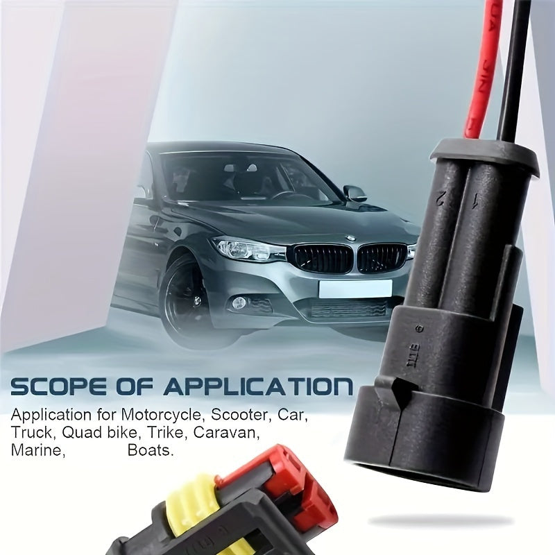 5 Pairs Male-Female Connector Nylon Flame Retardant Automotive Car Connector