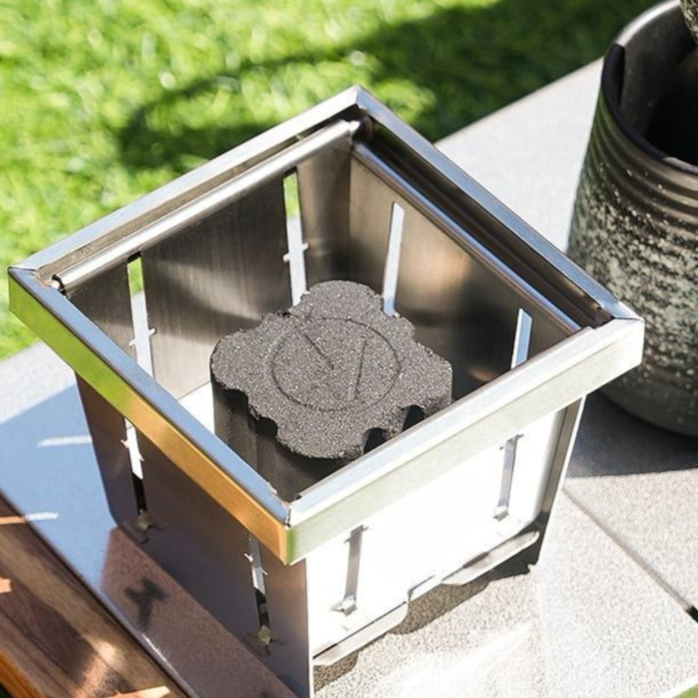 Outdoor Patio Pocket Stove, Yard BBQ Enclosure Stove for Tea Boiling, Portable Foldable Stainless Steel Grill for Outdoor Multi-Person Gatherings