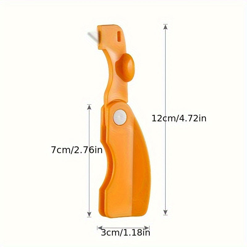 2, Orange Peeler – Plastic Orange Peeler, Simple Lemon Peeler, Grapefruit Peeler, Creative Cutter, Orange Peeler with Foldable Handle, Fruit Peeler, Vegetable & Fruit Tool, Kitchen Utensil