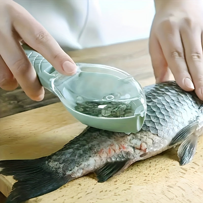 1pc Manual Fish Scale Remover – PP Plastic Fish Scaler, Non-Electric Kitchen Tool for Cleaning Fish, Fish Scale Remover Tool Included