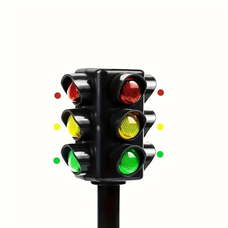 1Pcs Realistic Traffic Light Model, Plastic Material No Power Needed, Ideal for Car Decor Home Decoration Party Supplies, Perfect Birthday Gift, Durable Plastic Fun Accessory