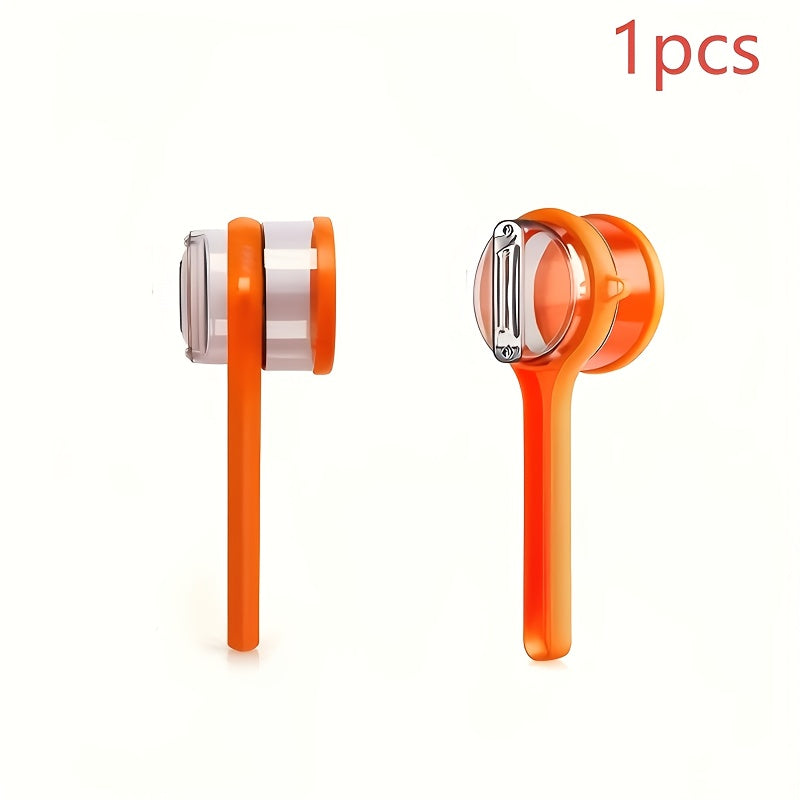 1PC Multifunctional Peeler with Storage Box - Food Grade 304 Stainless Steel, Serrated Blade for Peeling Fruits, Vegetables and Potatoes, Durable Plastic Design