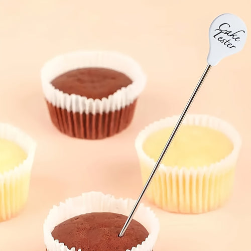 1PC Cake Tester Needle, Stainless Steel Cake Doneness Testing Probe, Kitchen Baking Oven Tool
