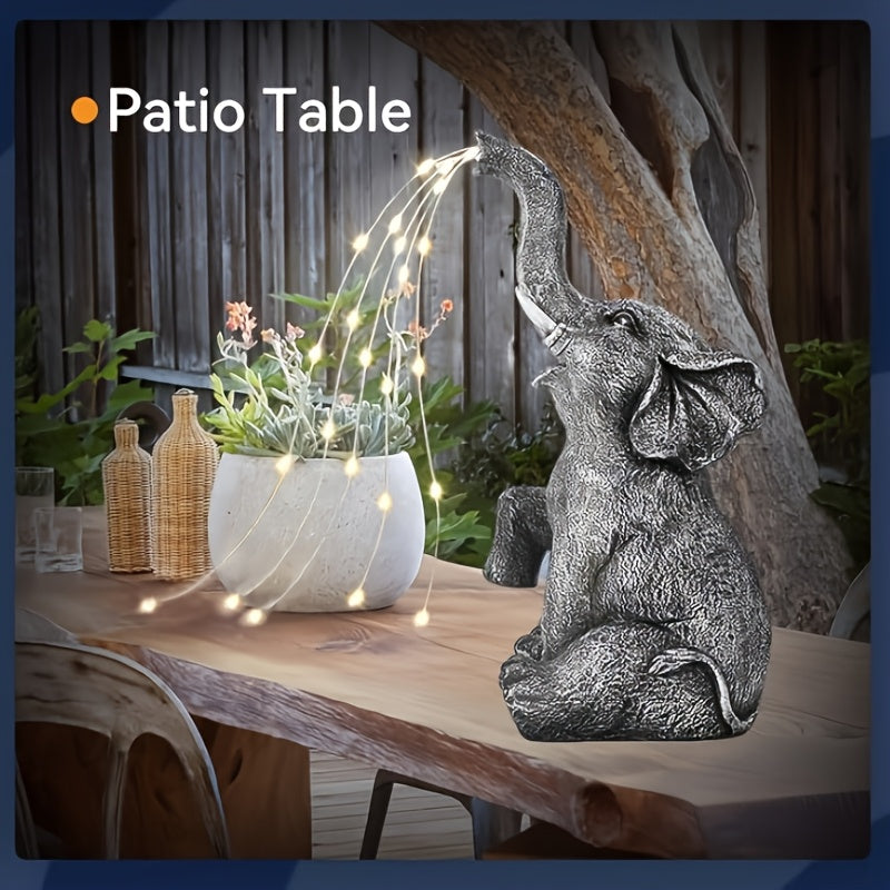 Elephant Solar Courtyard Light Elephant Hanging LED Solar Lantern Solar Elephant IP44