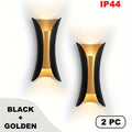 IP44 LED Outdoor Double-Head Wall Light, 3000K/6000K Warm White Light, Suitable for Hallway, Garden, Courtyard