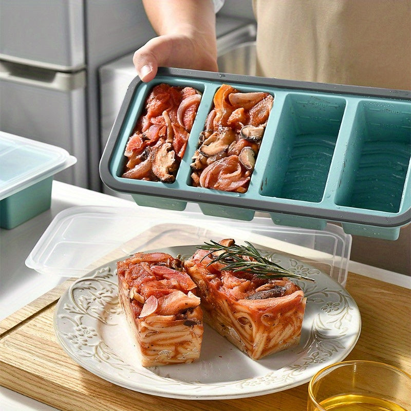 Compartment Food Storage Box, Microwavable & Freezable, Sealed Divided Lunch Box, Dishwasher Safe, Ideal for Meal Prep and Refrigerator Storage