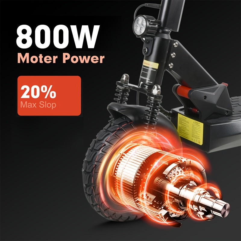 Mankeel MX-14 800W 电动滑板车 10英寸越野轮胎 | 可折叠，最大续航60km，手机充电USB接口，RGB氛围灯，转向灯，适合青少年/成人，城市通勤，户外旅行，户外娱乐