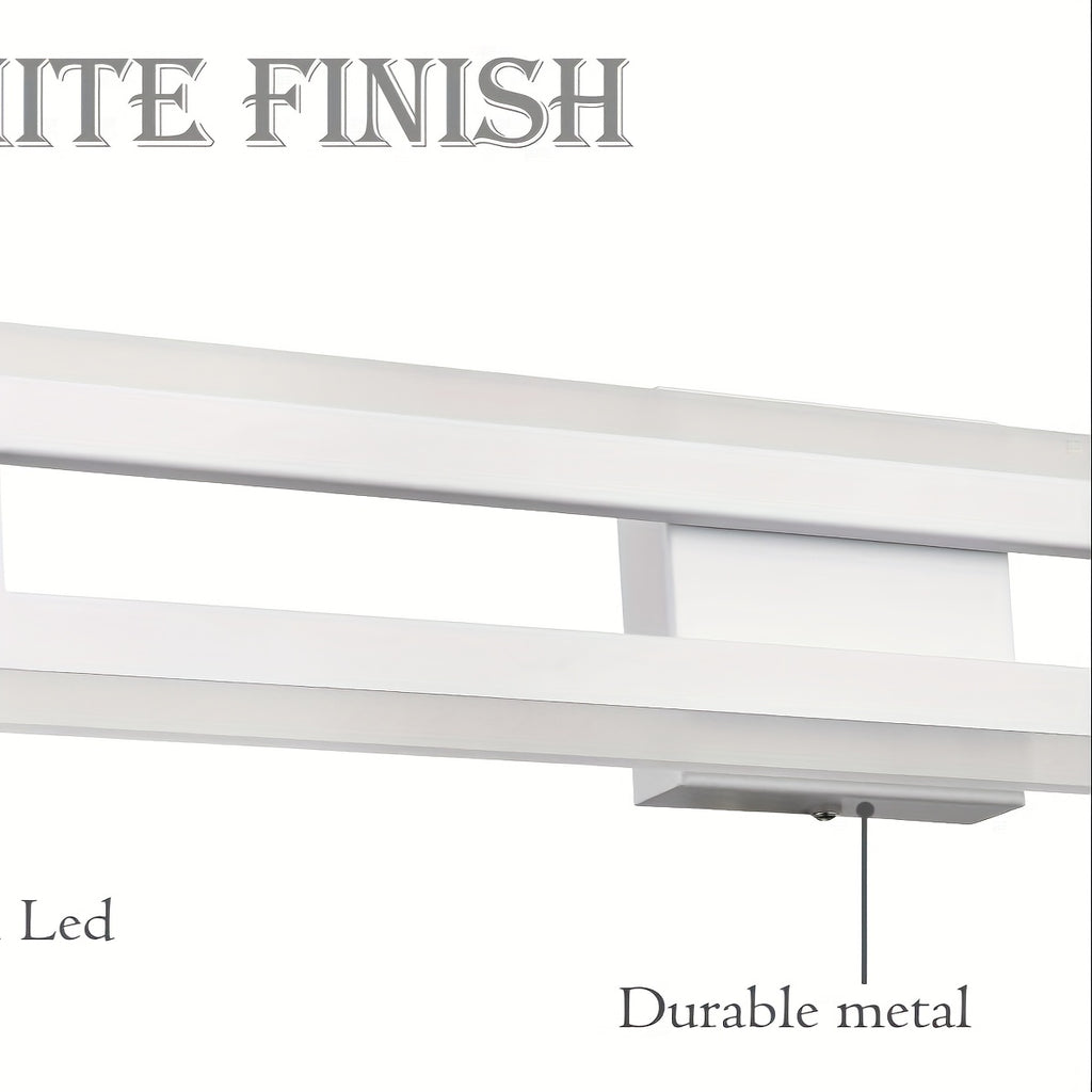 16-Inch 3000K LED Bathroom Light Fixture, Including Vanity and Mirror Wall Light