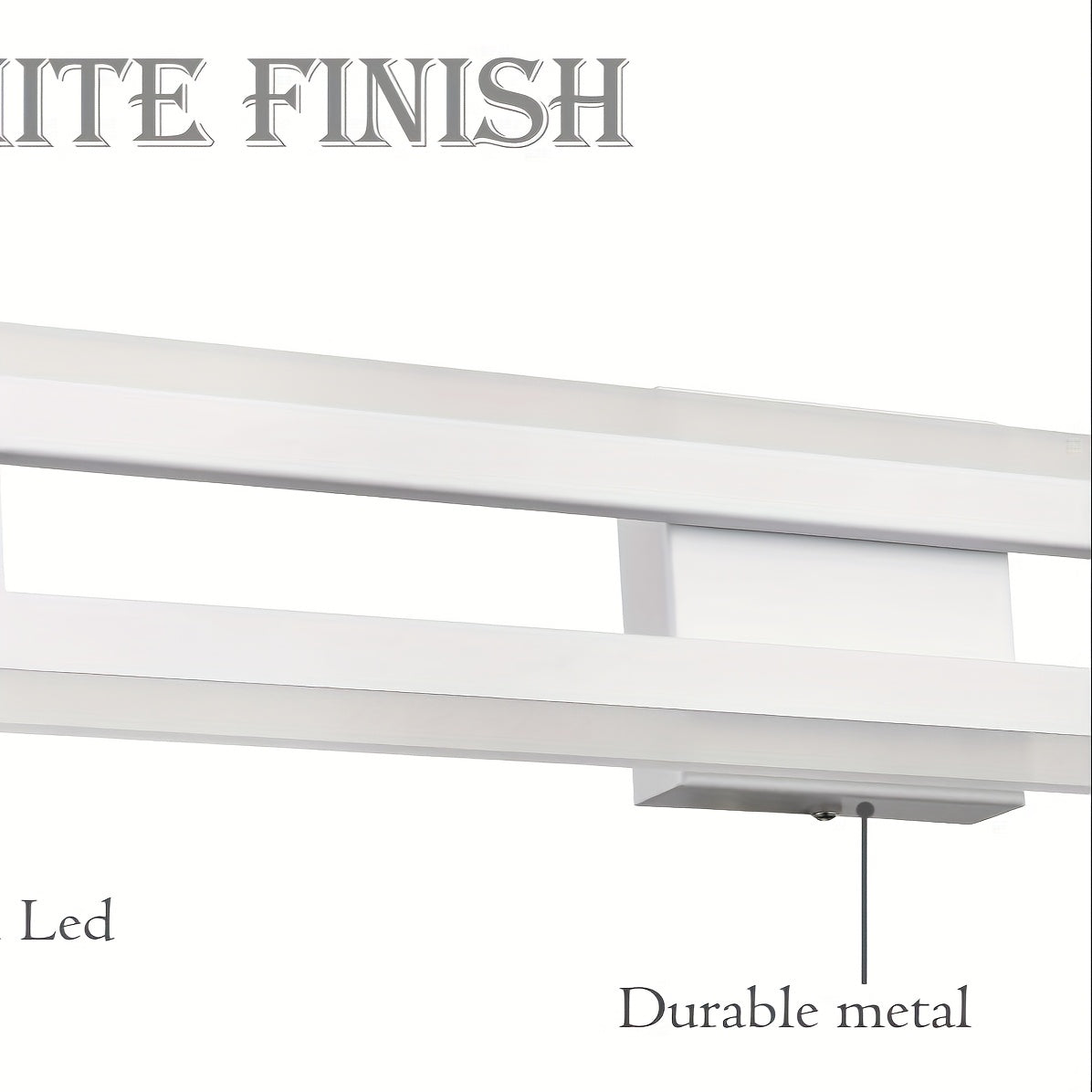 16-Inch 3000K LED Bathroom Light Fixture, Including Vanity and Mirror Wall Light