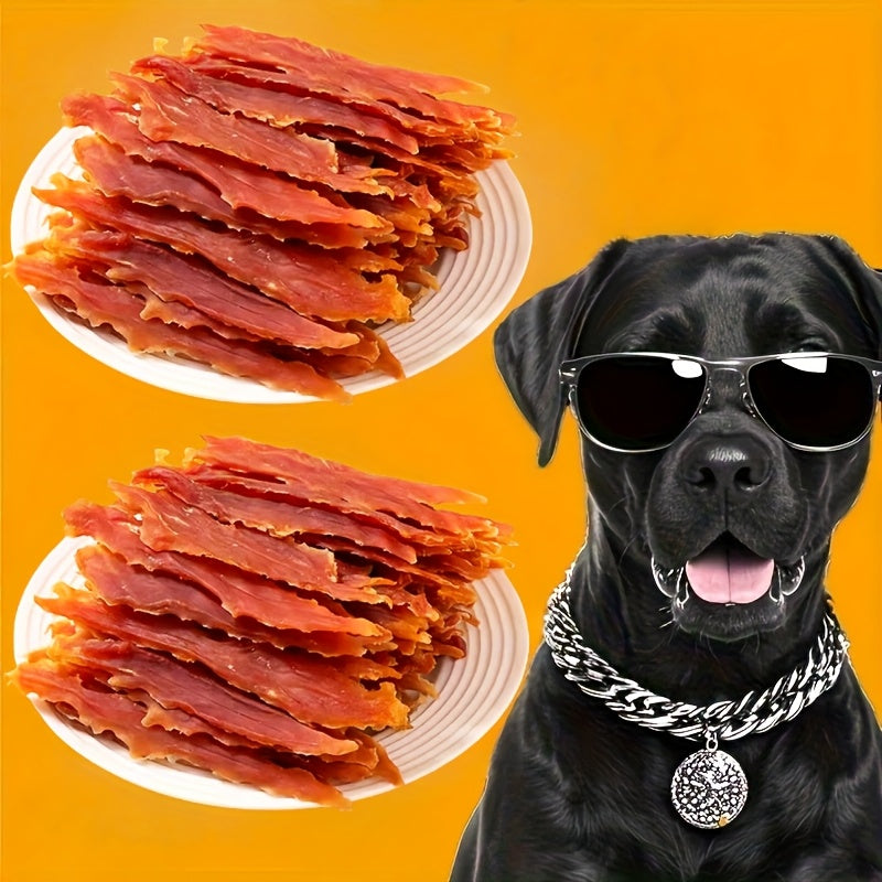 0.66LB/2LB 鴨肉乾和雞肉乾冷凍乾燥分享包，寵物零食，適用於中小型犬和大型犬 - 健康、易消化、柔軟、有嚼勁的絲絲肉，非常適合作為狗狗的正面獎勵訓練零食。