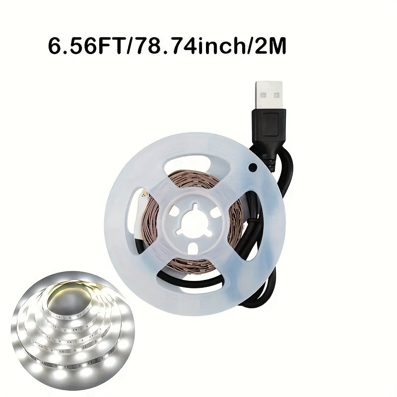 USB灯条 DC5V 明亮的柔性LED灯带 带自粘 SMD2835 可任意裁剪 可做装饰 照明