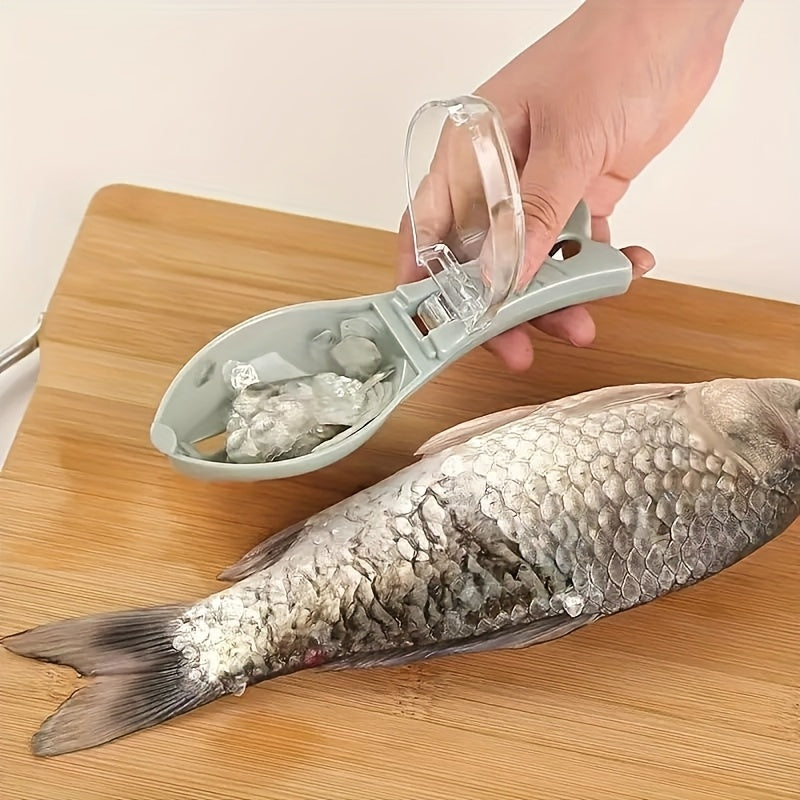 1pc Manual Fish Scale Remover – PP Plastic Fish Scaler, Non-Electric Kitchen Tool for Cleaning Fish, Fish Scale Remover Tool Included