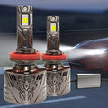 2-Pack, H11 Car LED Headlights, 59400 Lumens, 380W High Power, 12V/24V, 6500K White Light, 3570 CSP Chip, Compatible with Multiple Car Models, Easy to Install, No Battery Needed, Plug-and-Play, with Powerful Cooling Fan