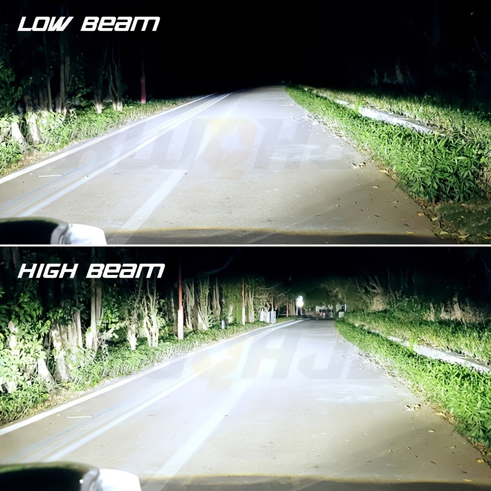 2PCS LED Headlights, Plug-and-Play, Compatible with H1, H4/9003/HB2, H7/H18, H16/H11/H9/H8, 9005/HB3, 9006/HB4, 9012/HIR2, 7500K Color Temperature, 58300LM, 350W High Power, for Low Beam and High Beam Applications. A65
