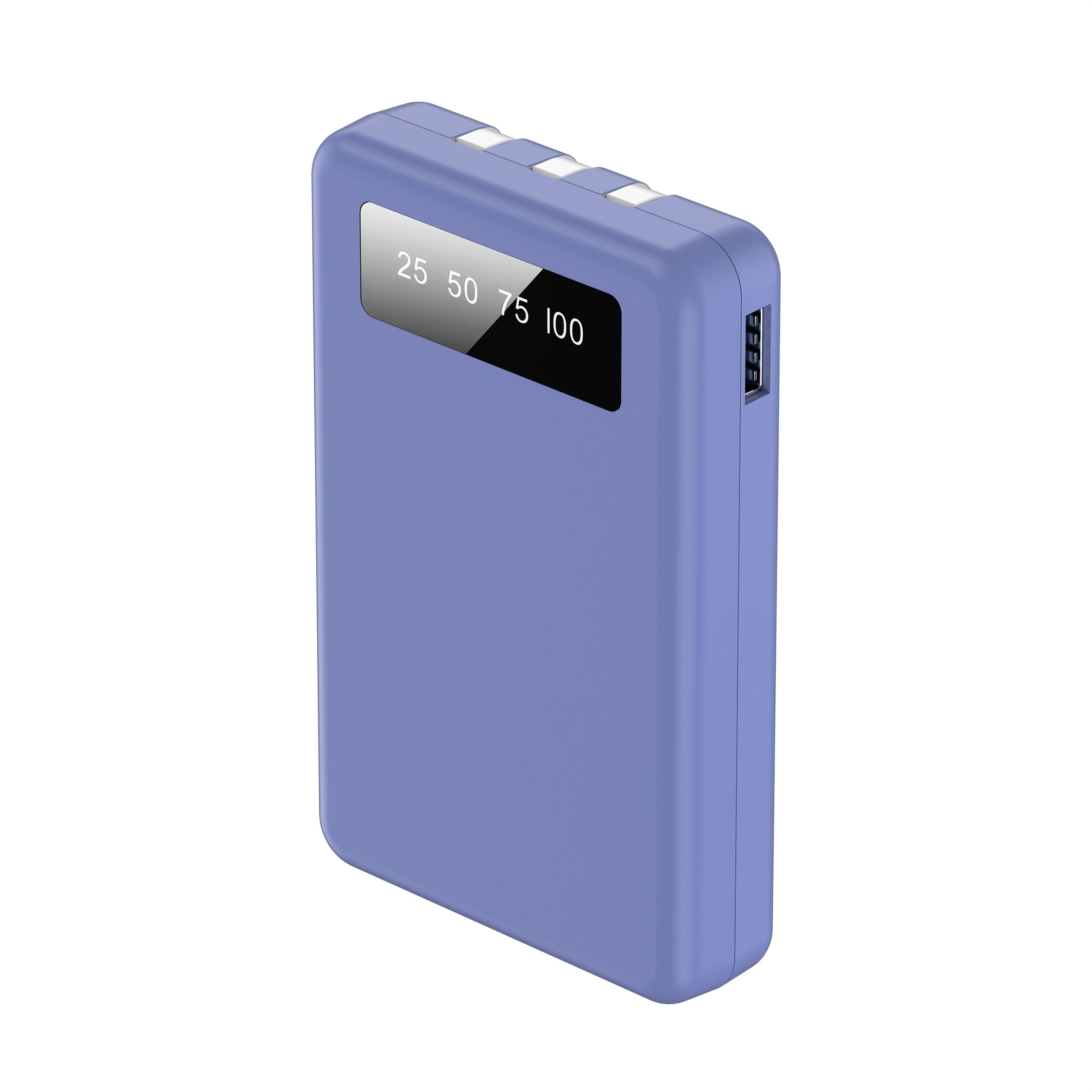 Portable Power Bank, Lightweight And Compact, 5000mAh/10000mAh, Mini Version with Built-in Cable, Can Charge 4 Devices Simultaneously with Type-C Input, LED Indicator Showing Remaining Capacity, Easy to Carry, Compact Charger with Built-in USB-C