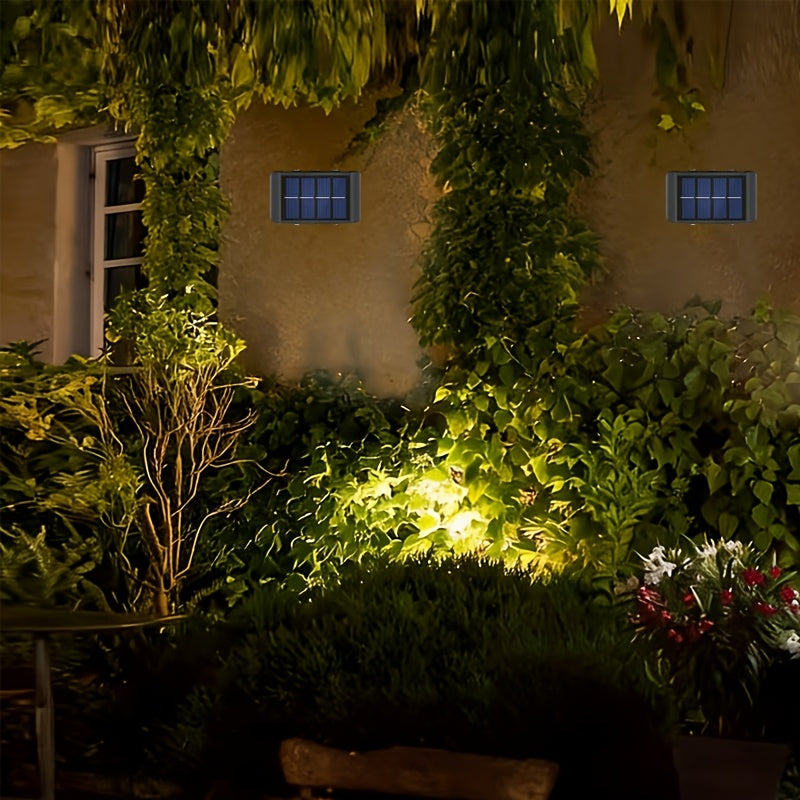 5-Piece Solar Wall Light Set, Dual Up and Down Light Source Design, Equipped with 6 LED Beads, Suitable for Ambient Lighting and Holiday Decoration in Various Scenarios such as Indoor Walls, Hallways, Outdoor Gardens, Villas