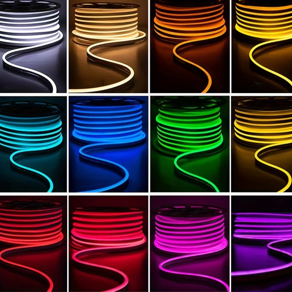 LQHZMYY RGB LED 霓虹灯条，带 USB 供电、24 键遥控器、卧室多种模式、电视背光、橱柜和圣诞装饰、鲜艳的颜色和易于安装、卧室霓虹灯，派对节日优选