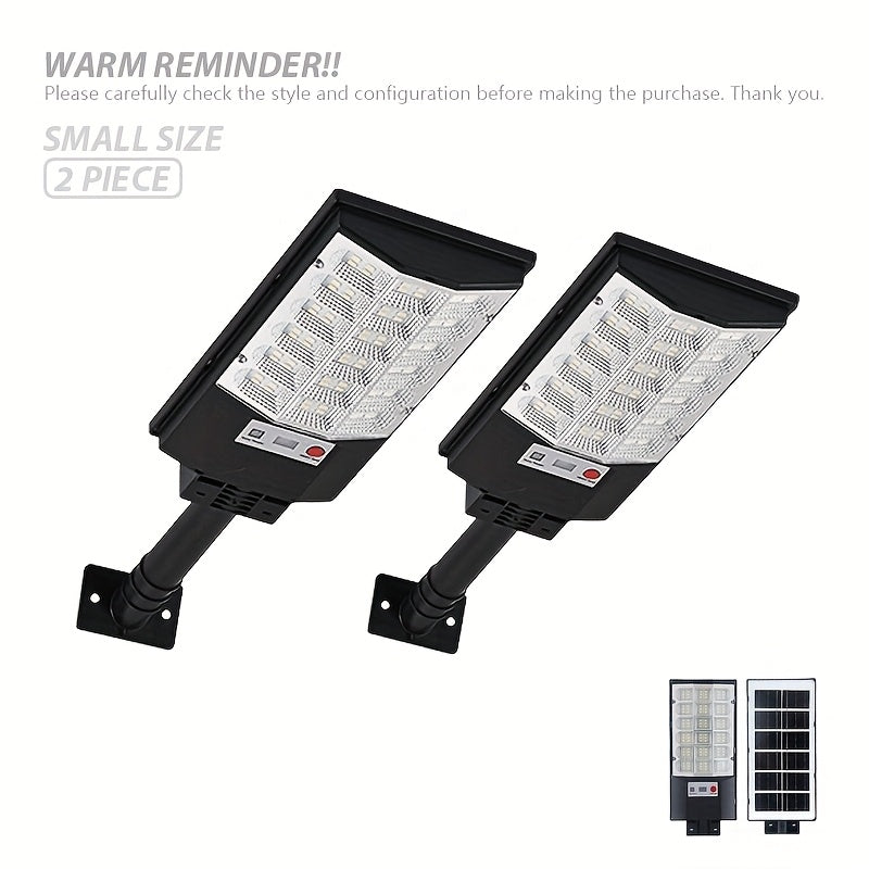2 Pack / 1 Pack - Solar Outdoor Street Light, Home/Commercial Street Lighting, Super Bright Security Street Light, Automatic Sensor Switch with PIR Motion Sensor - Perfect for Street Lighting, Garden, Garage, Backyard, Doorway, RV Lighting