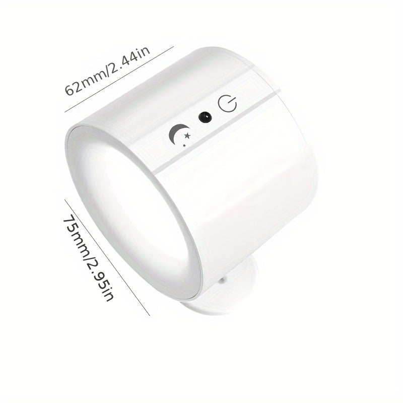 GVTCC Indoor Wall Light Double-Sided LED Wall Light 360° Rotation 3 Color Modes Touch and Remote Control USB Charging Rechargeable Lithium-Ion Battery Modern Living Room Bedroom Modern Lighting