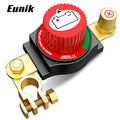 Battery Disconnect Switch – 12V Battery Cut-Off / Shut-Off Kit for Cars, RVs, Trucks, 4WD, Fits Positive Terminal with Flexible Mounting