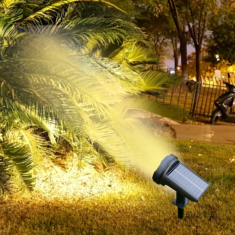Solar Outdoor Spotlight, 55 LEDs 3 Modes, Christmas Decoration Landscape Lighting, Solar Path Light - Perfect for Garden Festival Decoration, Solar Spotlight Outdoor, Suitable for Courtyard, Garden Solar Flood Light