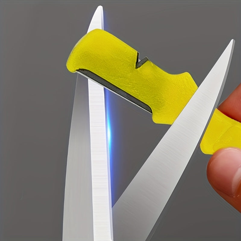Knife Sharpener, Professional Kitchen Whetstone, Tungsten Diamond Sharpener Tool, Garden Shear Sharpener, Outdoor Portable Sharpener, Multi-functional Tool for Blades